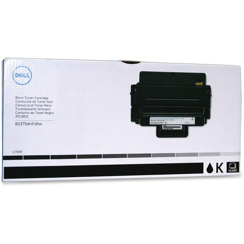 Dell DLLC7D6F Original High Yield Laser Toner Cartridge - Black - 1 Each