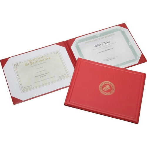 SKILCRAFT® NSN0561927 USMC Seal Award Certificate Binder