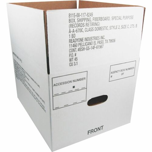 SKILCRAFT® NSN1178249 Records Archive Storage Box
