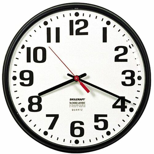 SKILCRAFT® NSN3897944 Quartz Wall Clock