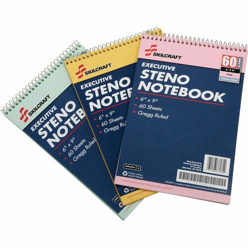 SKILCRAFT® NSN4545702 SKILCRAFT Steno Notebooks