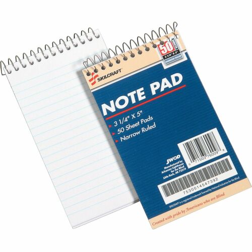 SKILCRAFT® NSN4547392 SKILCRAFT Mini Memo Pad