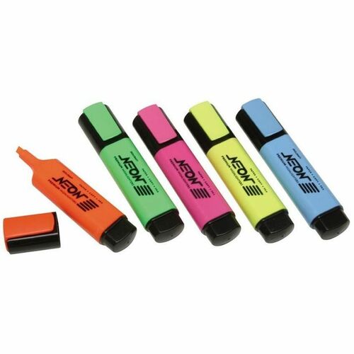 SKILCRAFT® NSN4636556 Neon Flat Highlighters