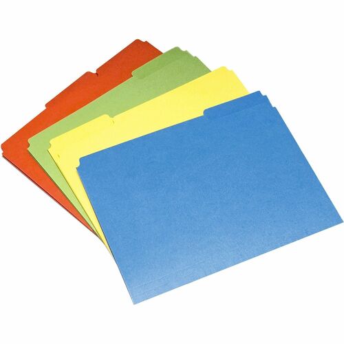 SKILCRAFT® NSN4840006 Colored 1/3 Tab Cut Letter Storage Folder
