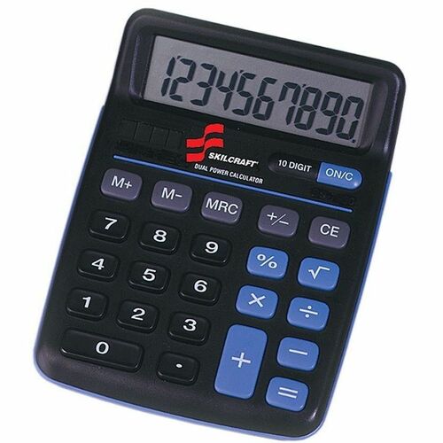 SKILCRAFT® NSN4844580 10-digit Desktop Calculator
