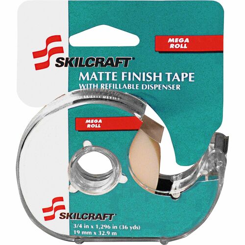 SKILCRAFT® NSN5167575 Transparent Tape with Dispenser