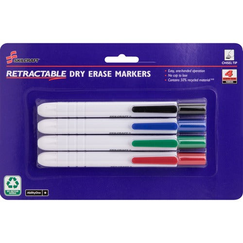 SKILCRAFT® NSN5195769 Dry-erase Marker Set