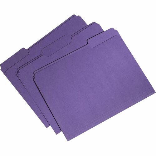 SKILCRAFT® NSN5664135 SKILCRAFT 1/3 Tab Cut Letter Recycled Top Tab File Folder