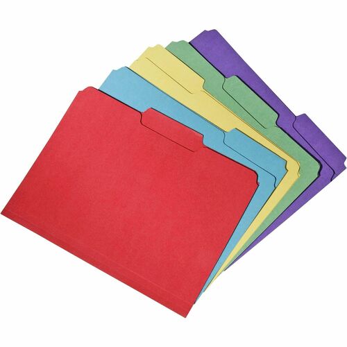 SKILCRAFT® NSN5664143 1/3 Tab Cut Letter Recycled Top Tab File Folder