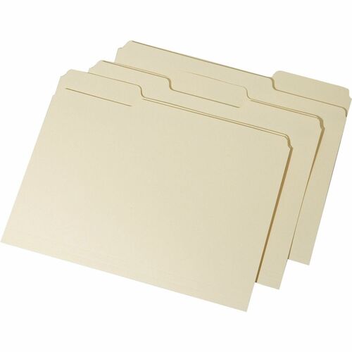 SKILCRAFT® NSN5833820 SKILCRAFT 1/3 Tab Cut Letter Recycled Interior File Folder