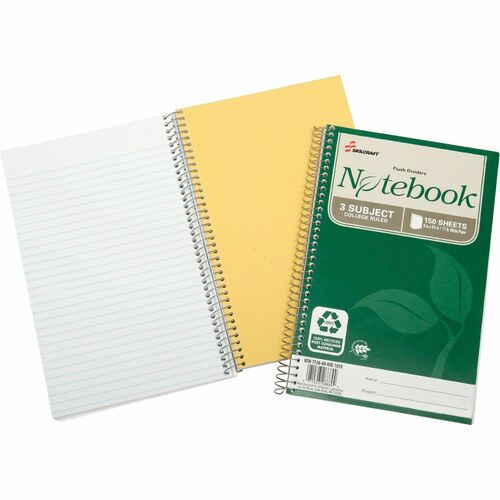 SKILCRAFT® NSN6002020 SKILCRAFT Recycled Spiral Notebooks