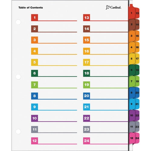 Cardinal® CRD60960 OneStep Printable Dividers