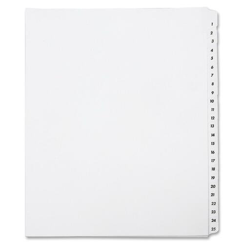 SKILCRAFT® NSN4072250 SKILCRAFT Preprinted Tabs Table of Contents Sheets