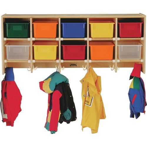 Jonti-Craft JNT0771 10 Section Wall Mount Coat Locker