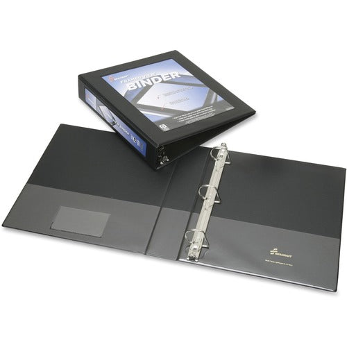 SKILCRAFT® NSN4621389 SKILCRAFT Frame View Binders - Black, 1-1/2"