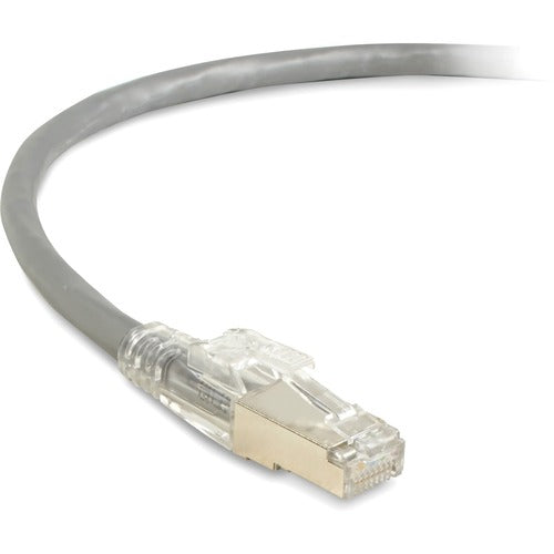 Black Box BBNC6APC80SGY03 CAT6A 650-MHz Locking Snagless Patch Cable