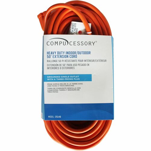 Compucessory CCS25149 Heavy-duty Indoor/Outdoor Extension Cord