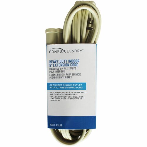 Compucessory CCS25146 Heavy Duty Indoor Extension Cord