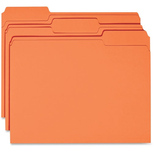 Business Source BSN44105 1/3 Tab Cut Recycled Top Tab File Folder