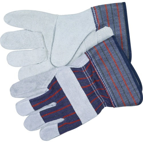 MCR Safety MCSCRW12010M Leather Palm Economy Safety Gloves