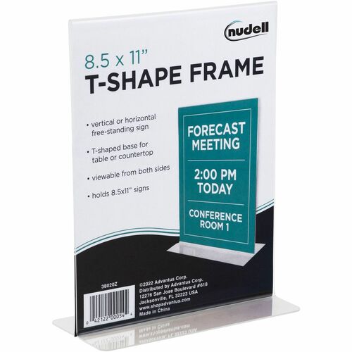Golite nu-dell NUD38020Z Freestanding T-shaped Sign Holder