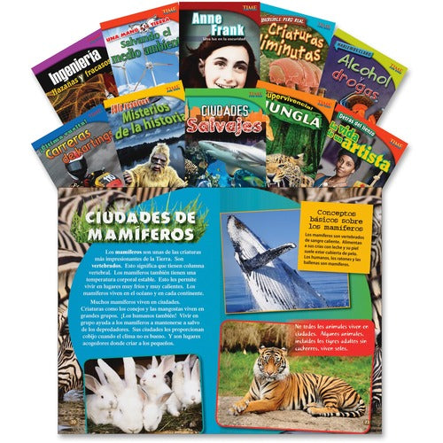 Shell Education SHL18382 TFK 4th-Grade Spanish 10-Book Set 3 Printed Book