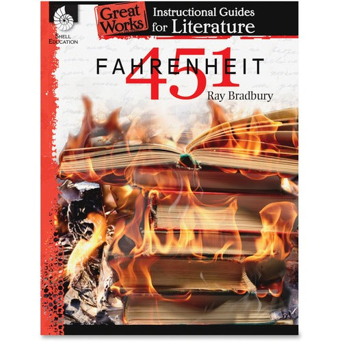Shell Education SHL40301 Fahrenheit 451 Great Works Guide Printed Book by Ray Bradbury