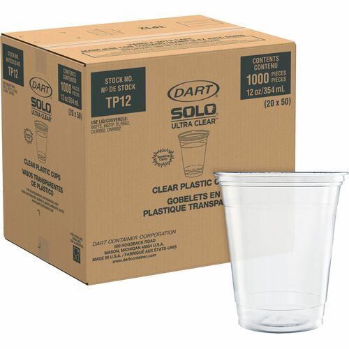 Solo SCCTP12 Ultra Clear 12 oz Practical-Fill Cold Cups