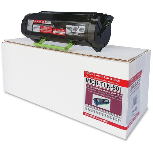 microMICR MCMMICRTLN501 MICR Laser Toner Cartridge 50F1H00 - Black - 1 Each