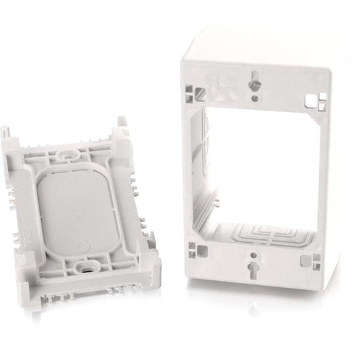 C2G CGO16086 Wiremold Uniduct Single Gang Extra Deep Junction Box White