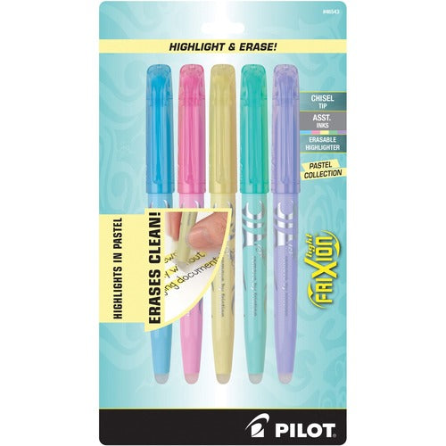 Pilot PIL46543 FriXion Light Pastel Erasable Highlighters