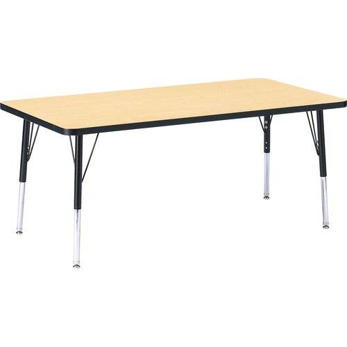 Jonti-Craft JNT6408JCE011 Berries Maple Top/Edge Rectangle Table