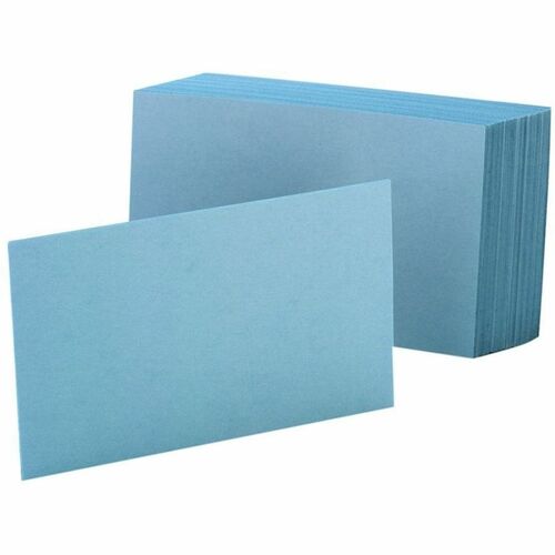 Oxford OXF7420BLU Colored Blank Index Cards