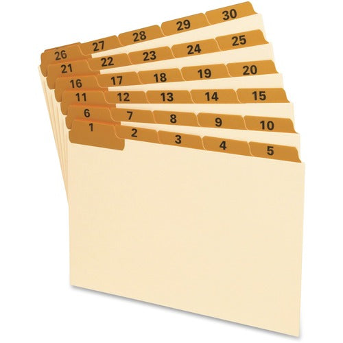 Oxford OXF05832 1-31 Laminated Tab Manila Card Guides