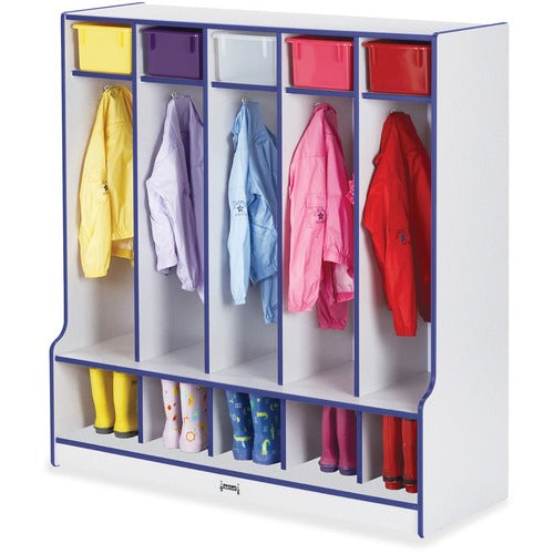 Jonti-Craft JNT0468JCWW003 Rainbow Accents Step 5 Section Locker