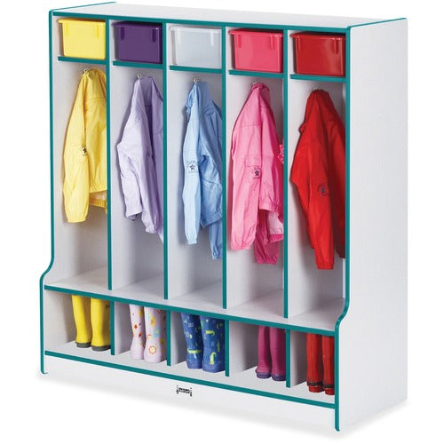 Jonti-Craft JNT0468JCWW005 Rainbow Accents Step 5 Section Locker