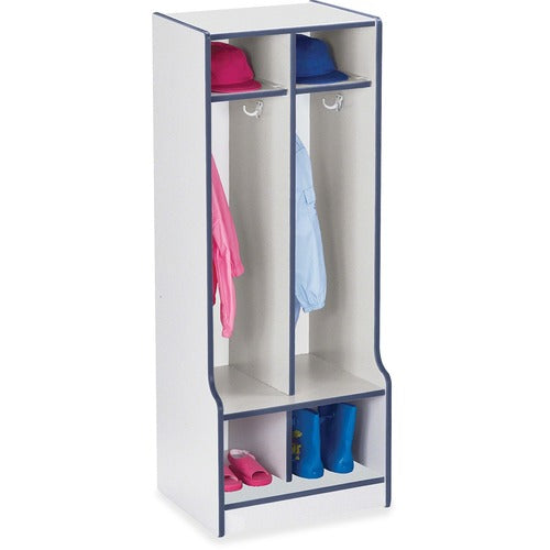 Jonti-Craft JNT4682JCWW112 Rainbow Accents Double Coat Hooks Step Locker