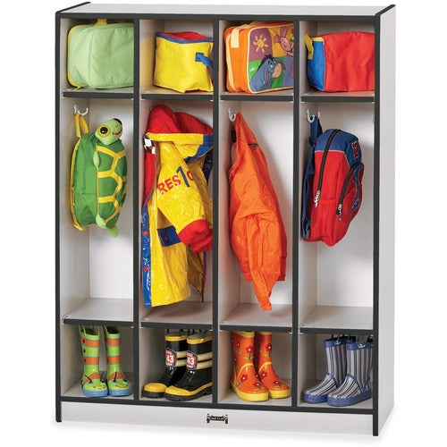 Jonti-Craft JNT0268JCWW180 Rainbow Accents 4 Section Coat Locker