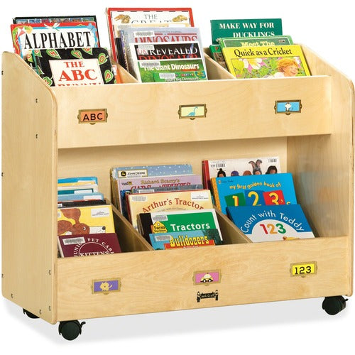 Jonti-Craft JNT5368JC Mobile Section Book Storage Organizer
