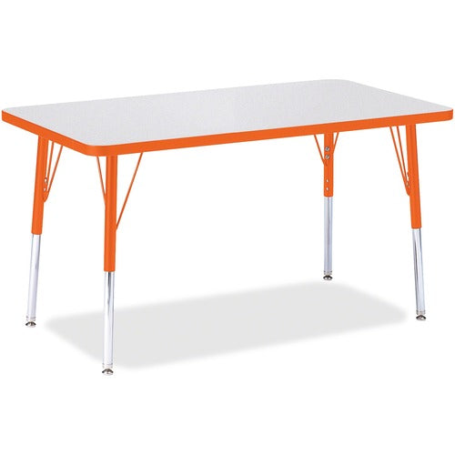 Jonti-Craft JNT6478JCA114 Berries Adult Height Color Edge Rectangle Table