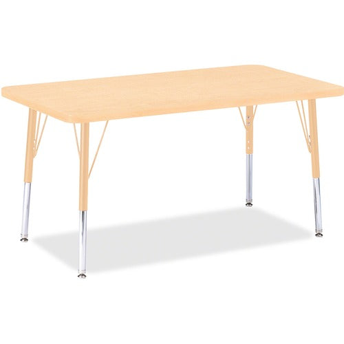 Jonti-Craft JNT6478JCE251 Berries Elementary Maple Top/Edge Rectangle Table