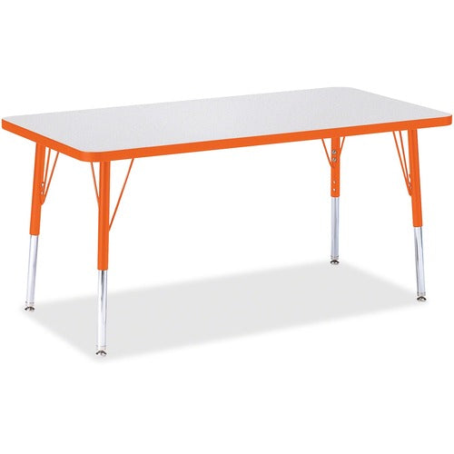 Jonti-Craft JNT6403JCE114 Berries Elementary Height Color Edge Rectangle Table