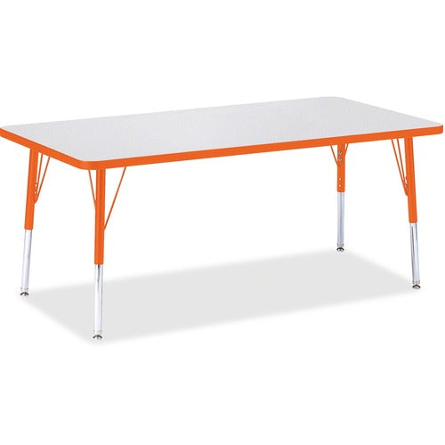 Jonti-Craft JNT6408JCE114 Berries Elementary Height Color Edge Rectangle Table