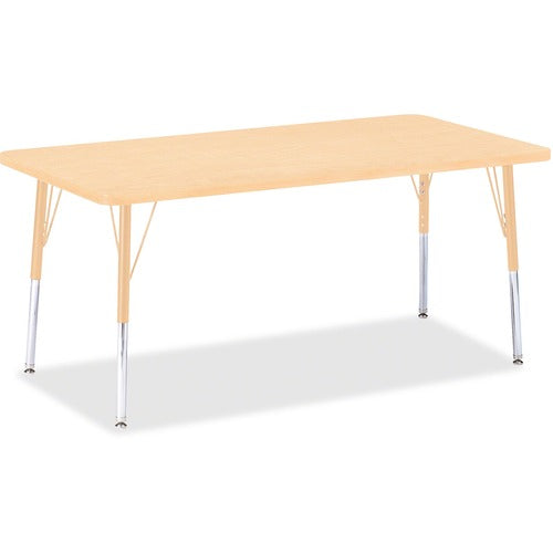 Jonti-Craft JNT6408JCA251 Berries Adult Height Maple Top/Edge Rectangle Table