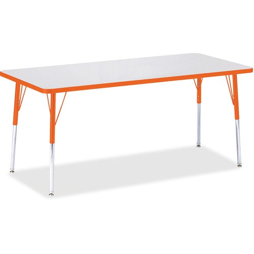 Jonti-Craft JNT6413JCA114 Berries Adult Height Color Edge Rectangle Table