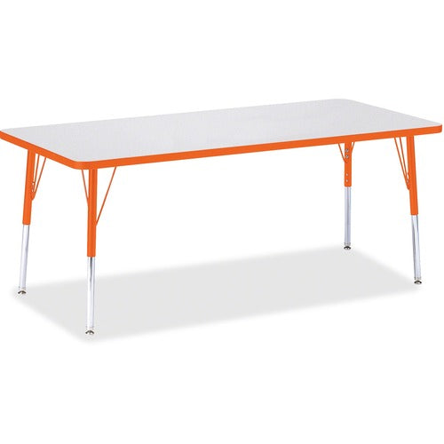 Jonti-Craft JNT6413JCE114 Berries Elementary Height Color Edge Rectangle Table