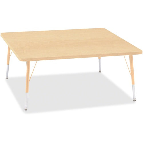 Jonti-Craft JNT6418JCE251 Berries Elementary Height Maple Top/Edge Square Table