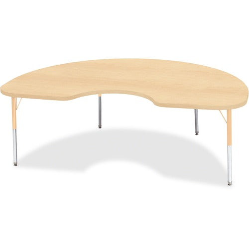 Jonti-Craft JNT6423JCE251 Berries Elementary Height Maple Top/Edge Kidney Table