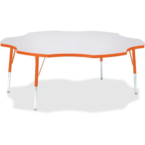 Jonti-Craft JNT6458JCE114 Berries Elementary Height Prism Six-Leaf Table