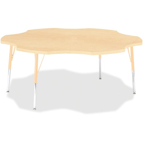 Jonti-Craft JNT6458JCA251 Berries Adult Maple Laminate Six-leaf Table